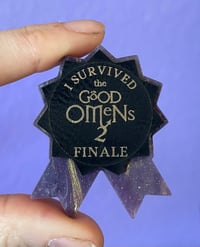 Image 1 of “I survived Good Omens 2” Pin