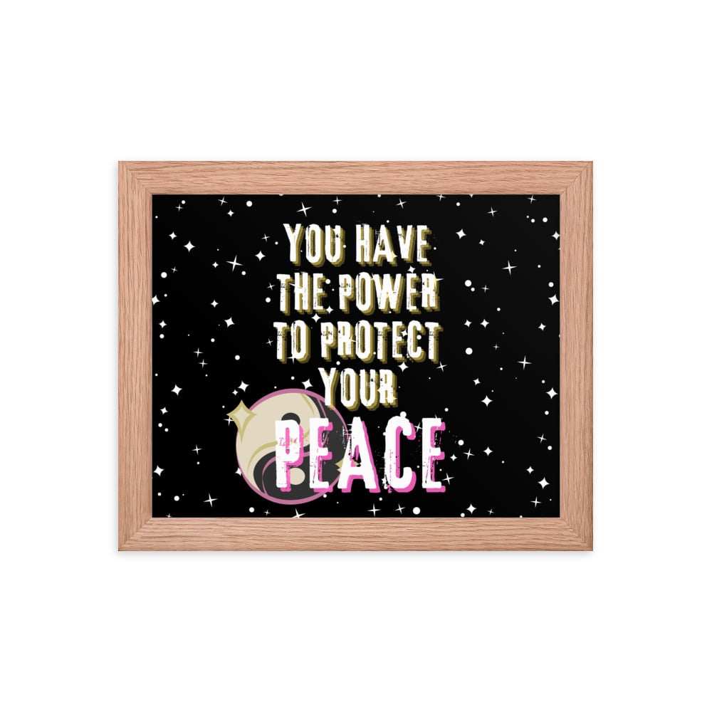 ZEN EXP - “Protect Your Peace” Framed poster