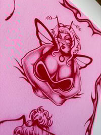 Image 4 of Bug Girls Flash Sheet (pink and red) 