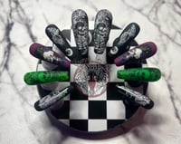 Flowers of Death Press On Nails