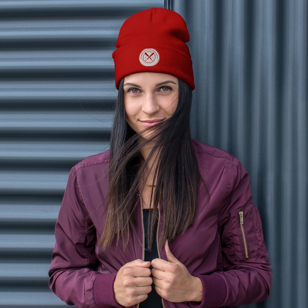 Image of Embroidered Beanie D Road
