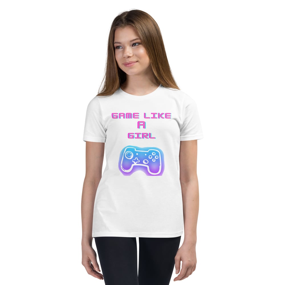 Image of Youth Game Like a Girl Short Sleeve T-Shirt