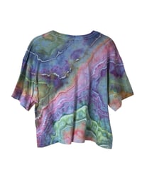 Image 6 of XL Crop Tee in Muted Euphoria Geode Dye