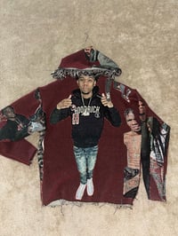 Image 2 of CUSTOM TAPESTRY HOODIE