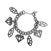 Image 2 of scene queen charm bracelet *stainless steel*