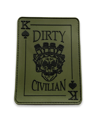 Dirty Civilian Logo Patch (B&W / ODG)