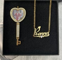 Image 2 of Heart Key Pendant