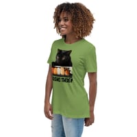 Image 9 of Women's Relaxed T-Shirt, Sushi Thief T-Shirt | Funny Cat Sushi Lover Graphic Tee