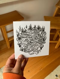 Image 1 of World On Fire Greeting Card