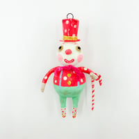 Image 1 of Extra Plump Cheery Red Polka Dot Snowman