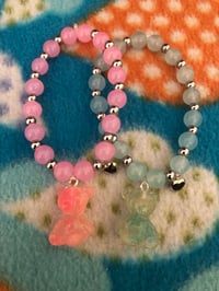 Image 2 of  bear bracelets 💗💙