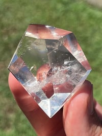 Image 1 of Faceted Clear Quartz Crystal #2493