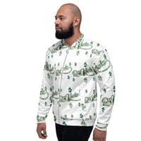 Image 3 of Payola Benji White Unisex Bomber Jacket