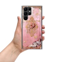 Image 13 of Pastel Pink Tattered Texture Rose Gold Goth Lolita Kawaii Inspired Clear Case for Samsung®