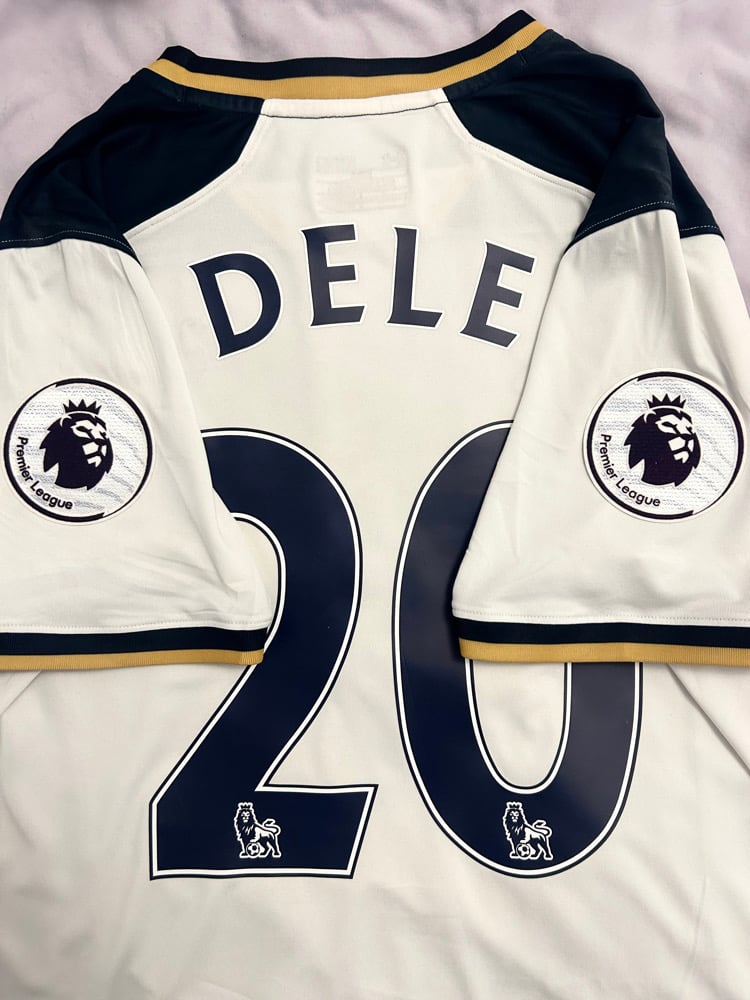 Image of Tottenham Hotspur “DELE 20” 2016/17 Home Shirt + PL patches  (S)