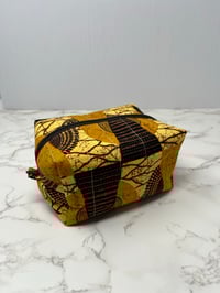 Image 1 of Handmade African Print Boxy Pouch - Tribal 2