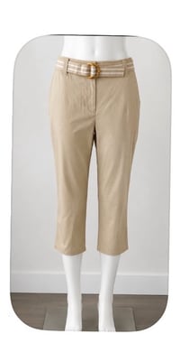 Image 2 of New Sz. 8 Charter Club Belted Cropped Pants #998*12