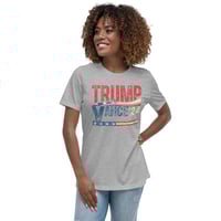 Image 1 of Trump Vance 24 Grunge Stars and Stripes Women's Relaxed T-Shirt
