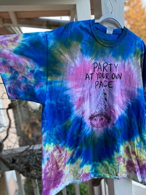 Image of 2XL Party At Your Own Pace Tie Dye Shirt 2