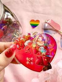 Image 3 of Ace Attorney AA Miles and Phoenix 3 Inches Holographic Charm