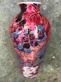“Autumn Blackberry” reduction lustre vase