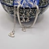 Heart Stamped Necklace, Bracelet, Earrings 