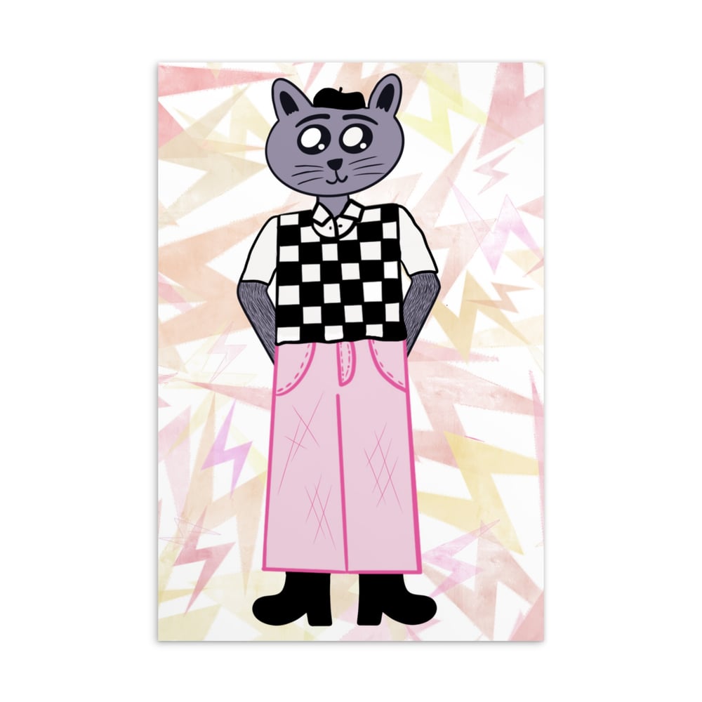 Fashion Cat Print