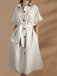 Image 1 of 3in1 Linen Blend Dress - Irene 