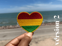 Image 3 of Tri Color Heart Patch / Custom Colors