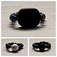 Image 1 of The Black and White Magnetic Ring Collection