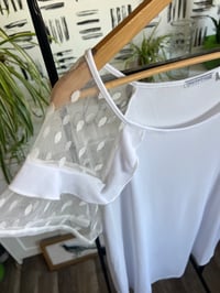 Image 2 of white lace top 