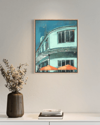 Image 6 of Painting / maleri / "København – Malerdrømme og tankestreger – Terminalen" / 40x50 cm