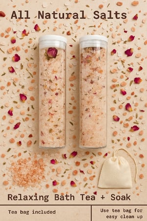 Image of Relaxing Bath Tea Soak | Lavender & Chamomile Mineral Blend | SeaBass Soap Co.