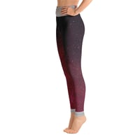 Image 4 of SPACE SILVER YOGA LEGGINGS 