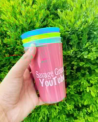 Image 1 of 4pk Savage Grant YouTube Cups