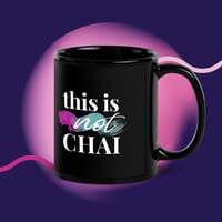 this is not chai - black mug