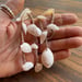 Image of Boho Molokai Shell Wrap Bracelet, Anklet, Necklace, Hawaiian Ark Shells, Seafoam Seaglass
