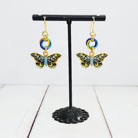 Image 6 of Moth Moebius Earrings 