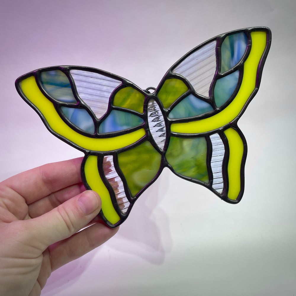 Image of Prismatic Butterfly- Chartreuse 