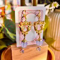 Periwinkle Gem Drop Earrings