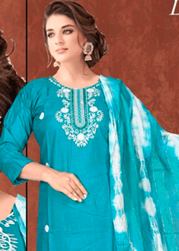 Image 2 of KSV8103-3 Pc Soft Rayon Kurtha Set