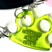 Image 3 of Protect Trans Kids Keychain Green