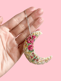 Image 2 of Beaded Celestial Moon