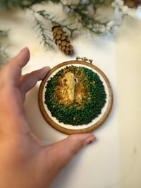 Image 3 of Wolf Skull Embroidery Ornament