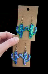 Image 4 of Custom Cactus Earrings