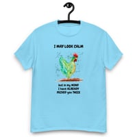 Image 6 of Unisex classic tee, Chicken Pecked Shirt | Funny Chicken Humor Graphic Tee