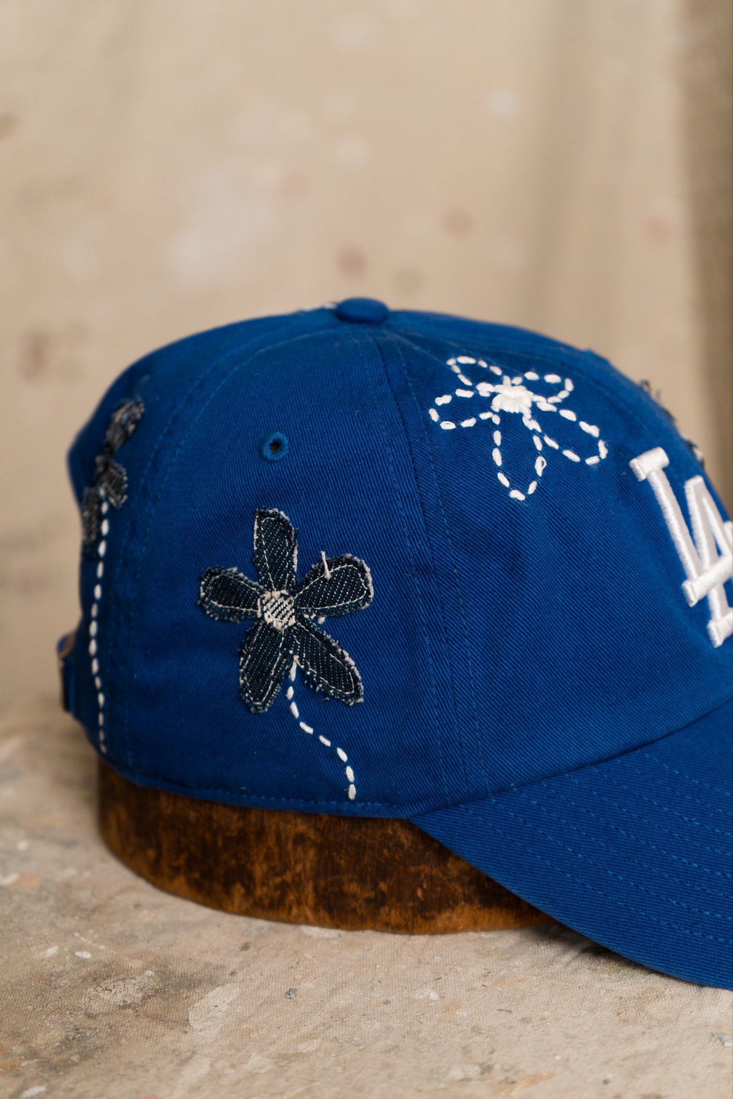 Image of Indigo Dodgers cap 