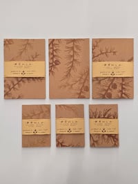 Image 2 of Notebook recycled kraft paper • A5 A6 linocut print