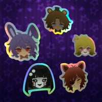 Image 2 of FNAF Inspired Holographic Stickers