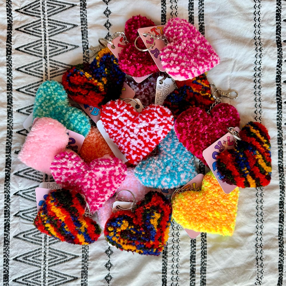 Image of Mini Heart Rug Keychains